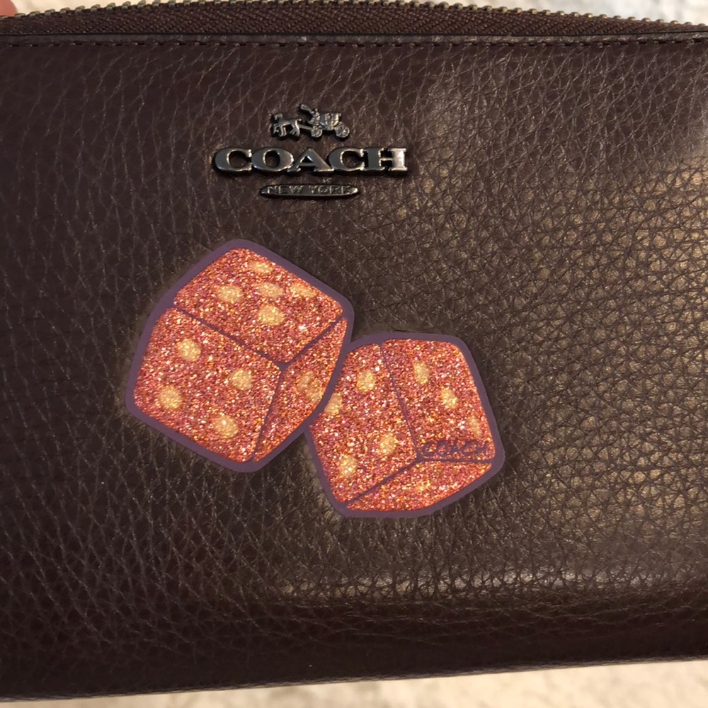 SOLD !!!!!!! Coach Accordion Oxblood Pebble Leather Wallet - Picture 5 of 5